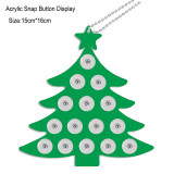 Acrylic Christmas Tree  display for 18/20mm snaps chunks