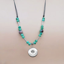 Ceramic Beaded Adjustable Necklace fit 20MM Snaps button jewelry wholesale