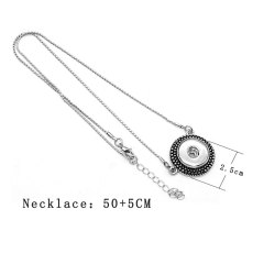 Necklace silver 55cm chain fit 20MM chunks snaps jewelry