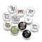 20MM love faith Print glass snaps buttons  DIY jewelry