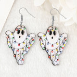 Double faced acrylic Christmas Ghost earrings