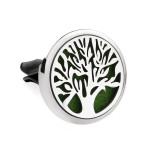 Stainless steel Alloy hollow car bracket car aromatherapy air outlet clip life tree car aromatherapy clip perfume dispenser