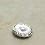 23MM Metal rose snap button charms