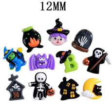 12MM Halloween resin snap button charms