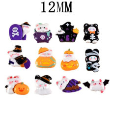 12MM Halloween resin snap button charms