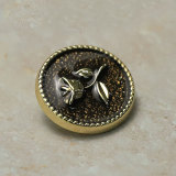 23MM Metal rose snap button charms