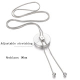 Diamond Aromatherapy Essential Oil Necklace Stainless Steel Alloy Tassel Sweater Chain