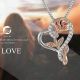 Valentine's Day Love Rose Diamond Necklace