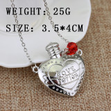 Valentine's Day Love and Poison Love Small Bottle Pendant Couple Necklace