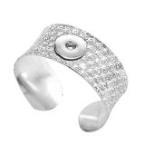 Alloy pattern wide bracelet fit 20MM  Snaps button jewelry wholesale
