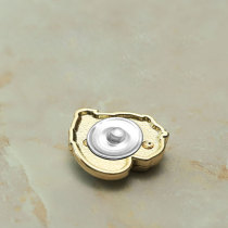 25MM Metal love snap button charms