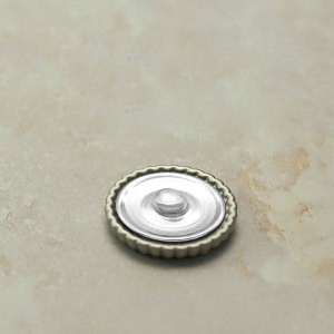 20MM Metal pearl flower snap button charms