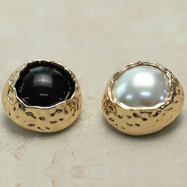 22MM Metal pearl snap button charms