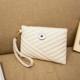 Embroidered mobile phone bag, fashionable handheld bag fit 20MM Snaps button jewelry wholesale