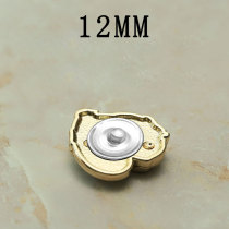 12MM Metal love snap button charms