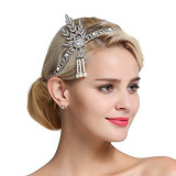 Christmas Makeup Ball Hair with Notes and Diamond Chain Party elasticity Headwear