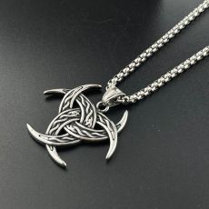 60CM Stainless Steel Viking Celtic Pendant Necklace