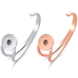 Fashion and Modern Bracelet Simple C-shaped Open Bracelet fit 20MM  Snaps button jewelry wholesale