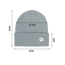 Children's Hat Knitted Hat Pullover Hat Male and Female Baby Hat Size M (2-6 Years Old) fit 20MM Snaps button jewelry wholesale