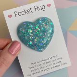 Valentine's Day Positivity Penguin Pebble Rainbow Pocket Hug Embrace Love Token Gift