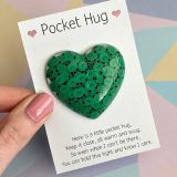 Valentine's Day Positivity Penguin Pebble Rainbow Pocket Hug Embrace Love Token Gift