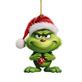 Christmas Cartoon Grinch Creative Pendant Christmas Tree Decoration