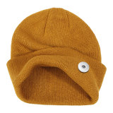 Children's Hat Knitted Hat Pullover Hat Male and Female Baby Hat Size M (2-6 Years Old) fit 20MM Snaps button jewelry wholesale
