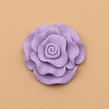 20MM five-petaled flowers Resin snap button charms
