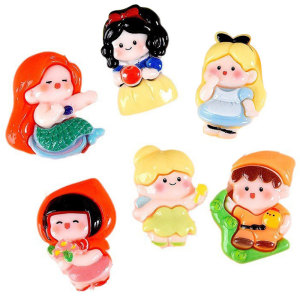 20MM Andersen's Fairy Tales Princess Prince Resin snap button charms