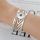 Popular Fashion Pattern Hollow out Bracelet fit 20MM  Snaps button jewelry wholesale