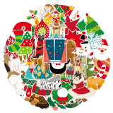 50 Christmas graffiti stickers, mobile phones, water cups, computer decoration stickers, waterproof stickers