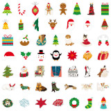 50 Christmas graffiti stickers, mobile phones, water cups, computer decoration stickers, waterproof stickers