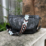 Large Capacity Chest Bag PU Crossbody Bag Leopard Pattern Cow Pattern Fashion Sports Travel Bag Waistpack