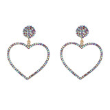 Valentine's Day Love Alloy Rhinestone Earrings