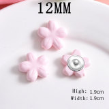 12MM Sunflower resin  snap button charms