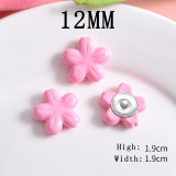 12MM Sunflower resin  snap button charms