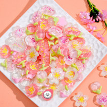 20MM sakura flowers Resin snap button charms