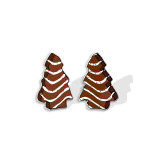 Christmas cake Christmas tree resin earrings