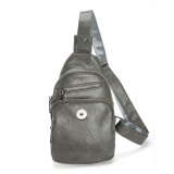 Retro vintage chest bag, outdoor sports and leisure multifunctional shoulder bag fit 20MM Snaps button jewelry wholesale