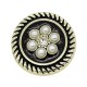 23MM Metal pearl snap button charms