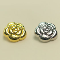 23MM Metal  flower snap button charms