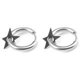 Stainless steel Star Cross Geometry earrings