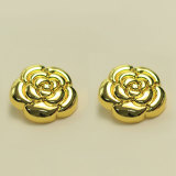 23MM Metal  flower snap button charms