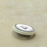 25MM Metal pearl flower snap button charms