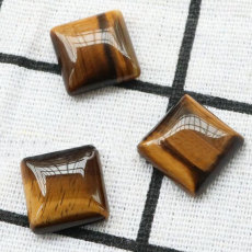 20MM snap Square Tiger Stone Natural Stone snap buttons