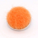20MM Plush colored buttons Metal  snap button charms