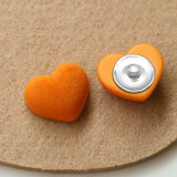 20MM Valentine's Day Love flocking snap button charms