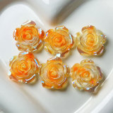 20MM rose Resin snap button charms