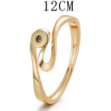 Irregular Twisted Thread Simple Open Bracelet fit 12MM  Snaps button jewelry wholesale