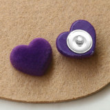 20MM Valentine's Day Love flocking snap button charms